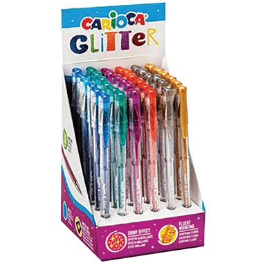 Penne Gel Glitter Carioca Expo 36 pz. 42166