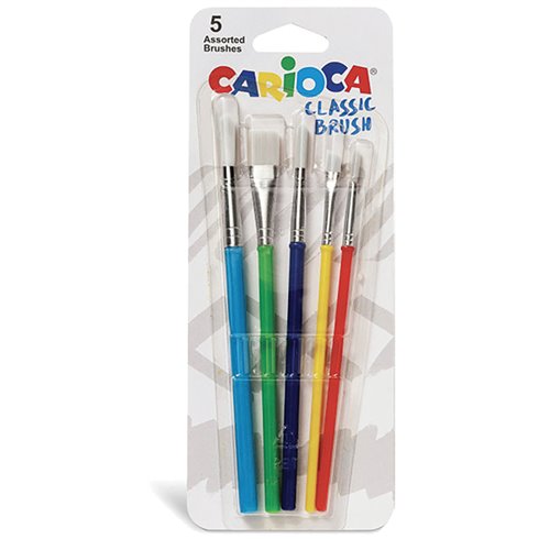 Pennelli Carioca Brush Blister 5 pz.