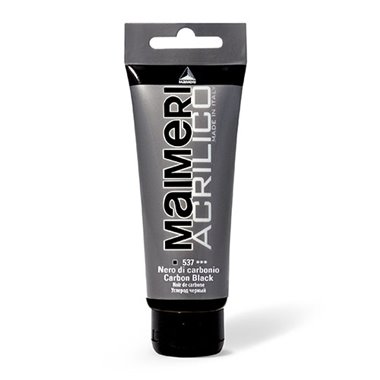 Maimeri Acrilico Tubo 75 ml Nero Carbonio