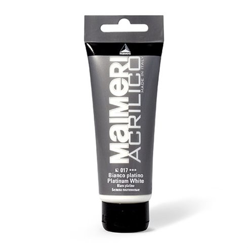 Maimeri Acrilico Tubo 75 ml Bianco Platino