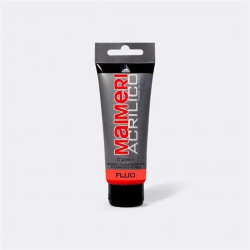 Maimeri Acrilico Tubo 75 ml Rosso fluorescente