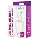 TF Caricatore Setty a muro USB 2.4A + Cavo Lightning