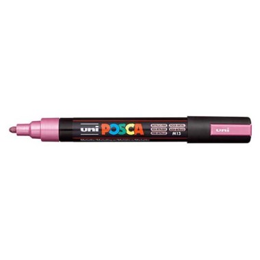 Marker Uni Posca Media PC5 M Rosa Metal 6 pz.