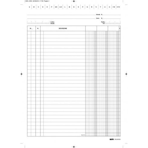 MT Schede 3 Colonne con rubrica A-Z 29