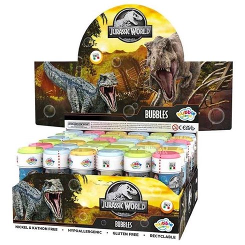 Bolle di sapone Jurassic World Expo 36 pz