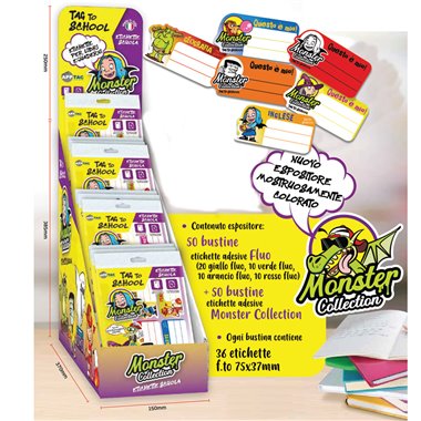 Etichette per Quaderni Tag School Expo 100 x 36 pz