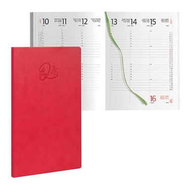 Agenda 25 Quando Femmena 17x24 Settimanale Rosso