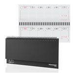 Agenda 25 Quando Alleria 29x15 Planning Settimanale Nero