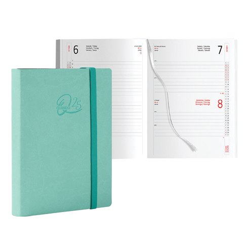 Agenda 25 Quando Femmena 12x17 Giorn. SDA Verde Berillo