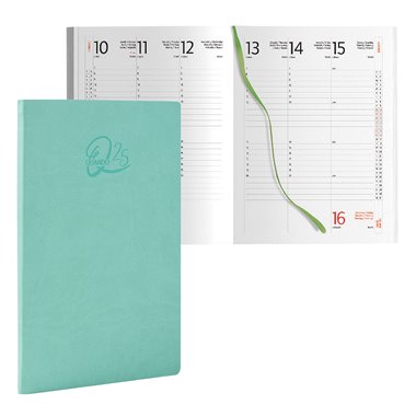 Agenda 25 Quando Femmena 17x24 Settimanale Verde Berillo