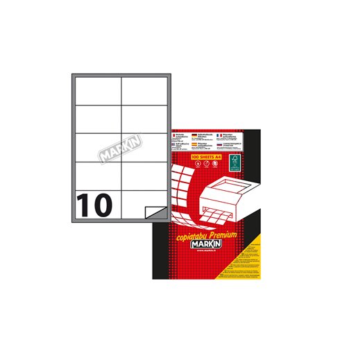 Etichette su A4 Markin 101x57 1000 pz.