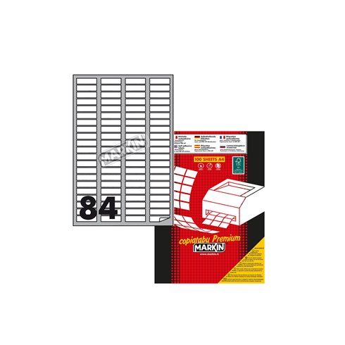 Etichette su A4 Markin  46x11