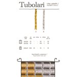 Cordoncino tubolare rocchetta  10 mt. Oro/Arg Expo 25 pz.