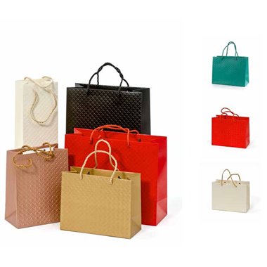 Shopper Star Natale 24 Brigitte Rosso 18x10x23 10 pz.