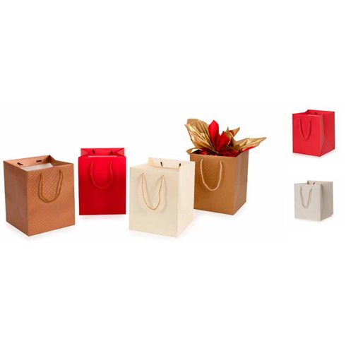 Shopper Star Natale 24 Brigitte Panettone Panna 20x20x25 10 pz.