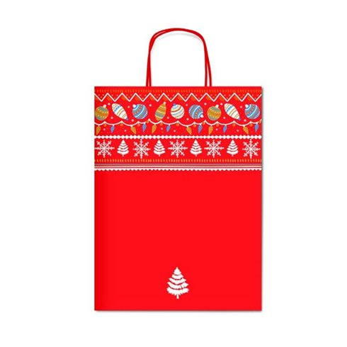 Shopper Sadoch 24 Natale Decori di Natale 16x8x21 25 pz.