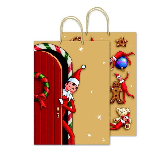 Shopper Sadoch 24 Natale Rex Elfo 20x25x10 10 pz.