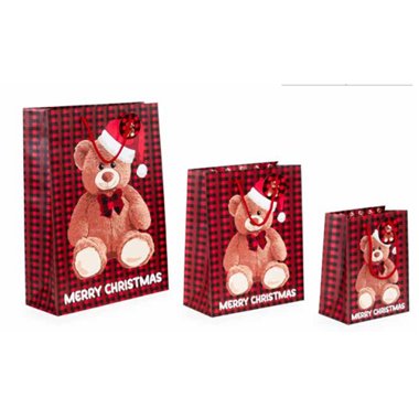 Shopper Star Natale 24 Paciocchino 26x12x32 10 pz.