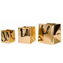 Shopper Star Natale 24 Mirror Metal Panettone Oro 20x20x23 10 pz.