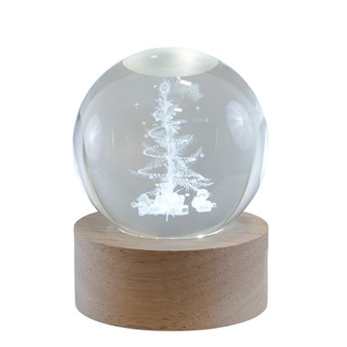 Lampada Sfera con base 6 cm Albero