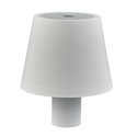 Lampada Tappo Touch 11x11x13 Metal Bianca