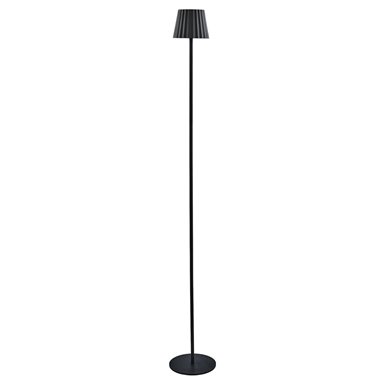 Lampada a Piantana Touch Plissé 120 cm Nera