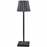 Lampada a Piantana Touch Plissé  38 cm Nera