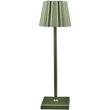 Lampada a Piantana Touch Plissé  38 cm Verde