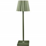 Lampada a Piantana Touch Plissé  38 cm Verde