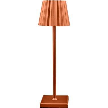 Lampada a Piantana Touch Plissé  38 cm Ruggine