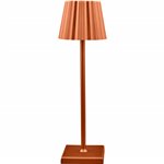 Lampada a Piantana Touch Plissé  38 cm Ruggine