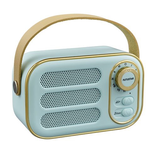 Radio Retro Bluetooth 8x13 Celeste