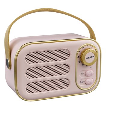 Radio Retro Bluetooth 8x13 Rosa