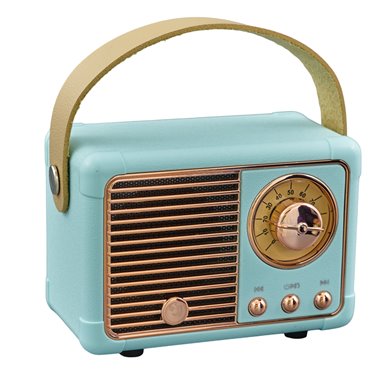 Radio Vintage Bluetooth 7x11 Celeste