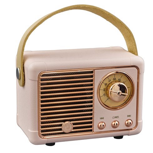 Radio Vintage Bluetooth 7x11 Rosa