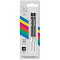 Refills Parker Sfera Punta Media Nero Kit 2 pz.