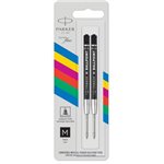 Refills Parker Sfera Punta Media Nero Kit 2 pz.