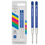 Refills Parker Sfera Punta Media Blu Kit 2 pz.