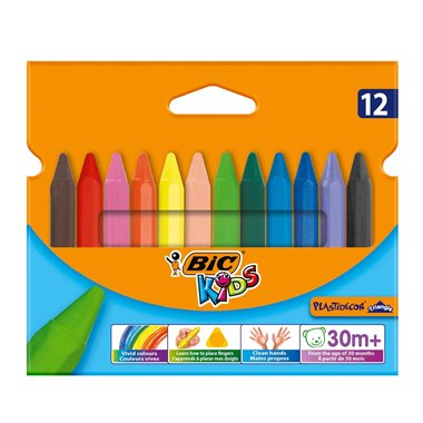 Pastelli Plastidea Triangolare Bic Kids a 12