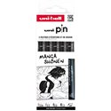 Pennarelli Pigment Uni Pin Set Manga Shonen 5 Pz.