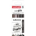 Pennarelli Pigment Uni Pin Set Lettering 5 Pz.