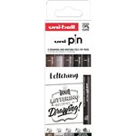 Pennarelli Pigment Uni Pin Set Lettering 5 Pz.