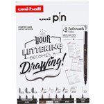 Pennarelli Pigment Uni Pin Starter Kit Lettering