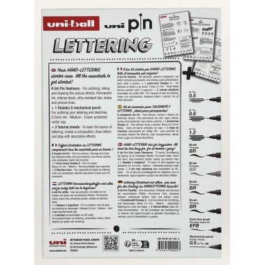 Pennarelli Pigment Uni Pin Starter Kit Lettering