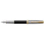 Parker Sonnet Metal Black GT Stilo F 18 K 2119784