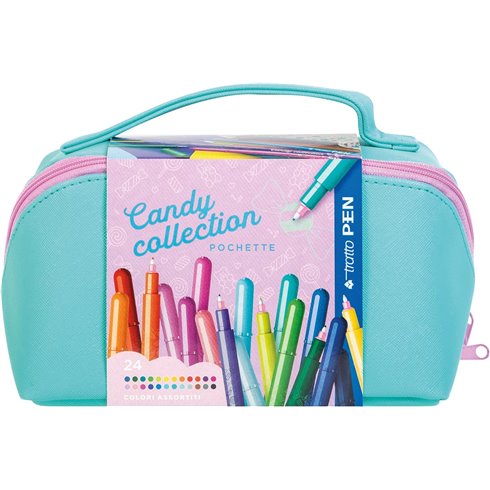 Pennarelli Tratto Pen Candy Collection Pochette Maxi XL