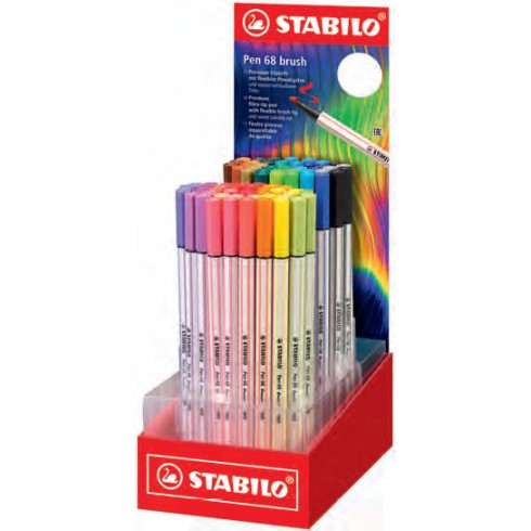 Pennarelli Stabilo Pen 68  Brush  Arty Expo 80 pz.