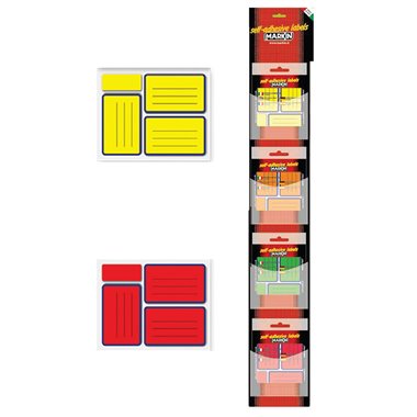 Etichette per Quaderni a  5 Fluo 83x53  40 pz.