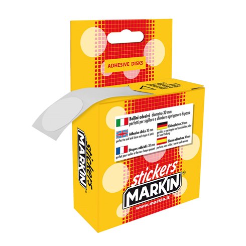 Etichette Chiudipacco adesivi 500 pz. 30 mm. PPL Trasparente