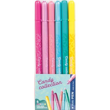 Pennarelli Tratto Pen Candy Collection Astuccio 6 Colori